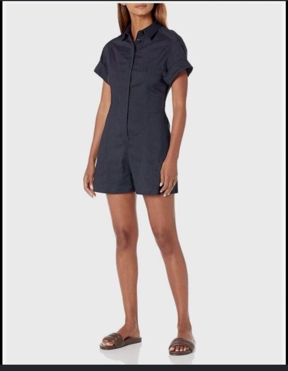 Theory Linen Blend Romper